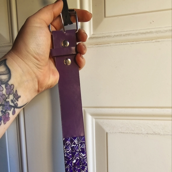 NWT purple splatter vintage tile belt - Picture 1 of 3
